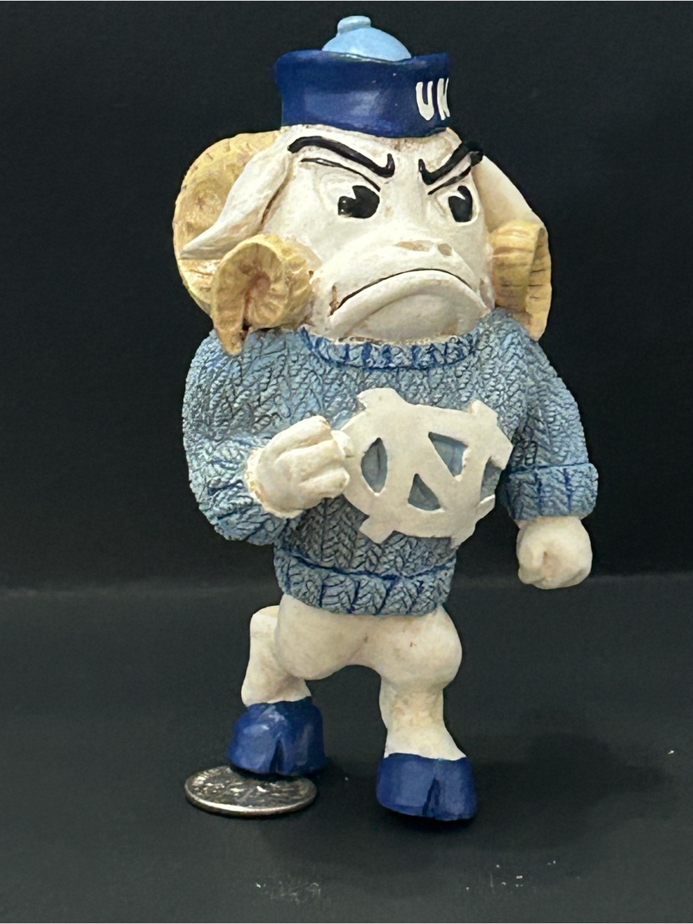 University of North Carolina Unc Slavic Design Statue 4x4 2004 Ramses Mascot
